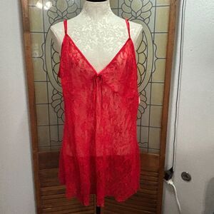 Vintage Fredericks Of Hollywood Babydoll Teddy Lace Sheer Sexy NWT Plus Size 2X